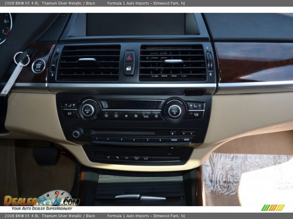 2008 BMW X5 4.8i Titanium Silver Metallic / Black Photo #16