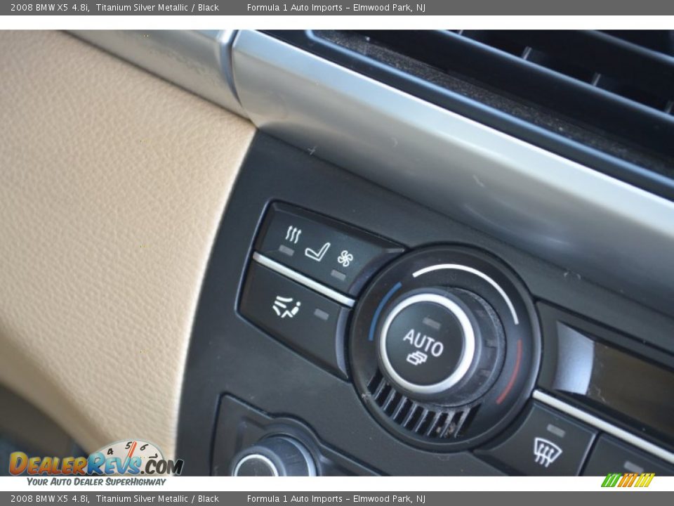 2008 BMW X5 4.8i Titanium Silver Metallic / Black Photo #17