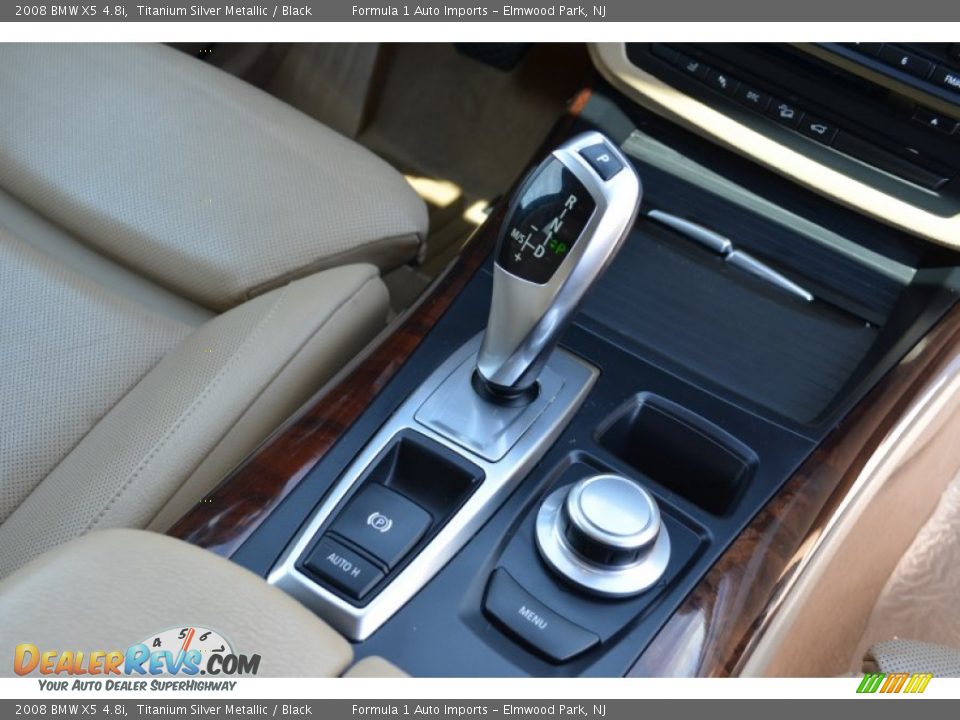 2008 BMW X5 4.8i Titanium Silver Metallic / Black Photo #18