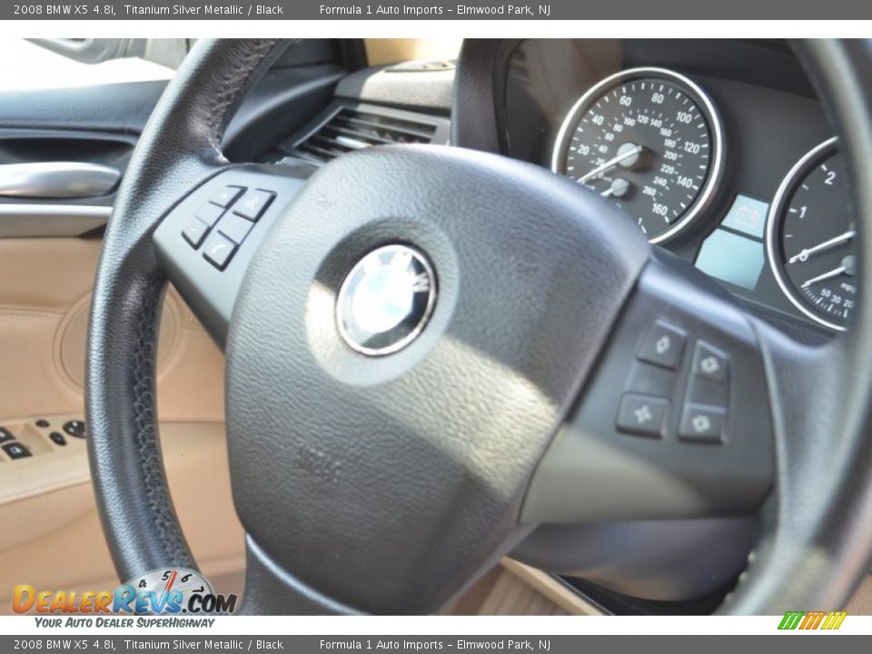 2008 BMW X5 4.8i Titanium Silver Metallic / Black Photo #20