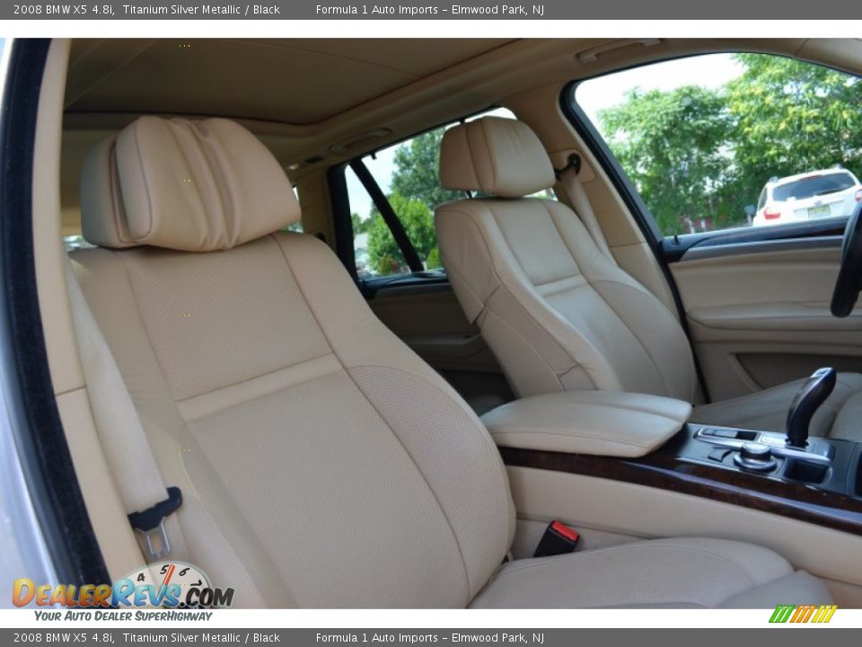 2008 BMW X5 4.8i Titanium Silver Metallic / Black Photo #21