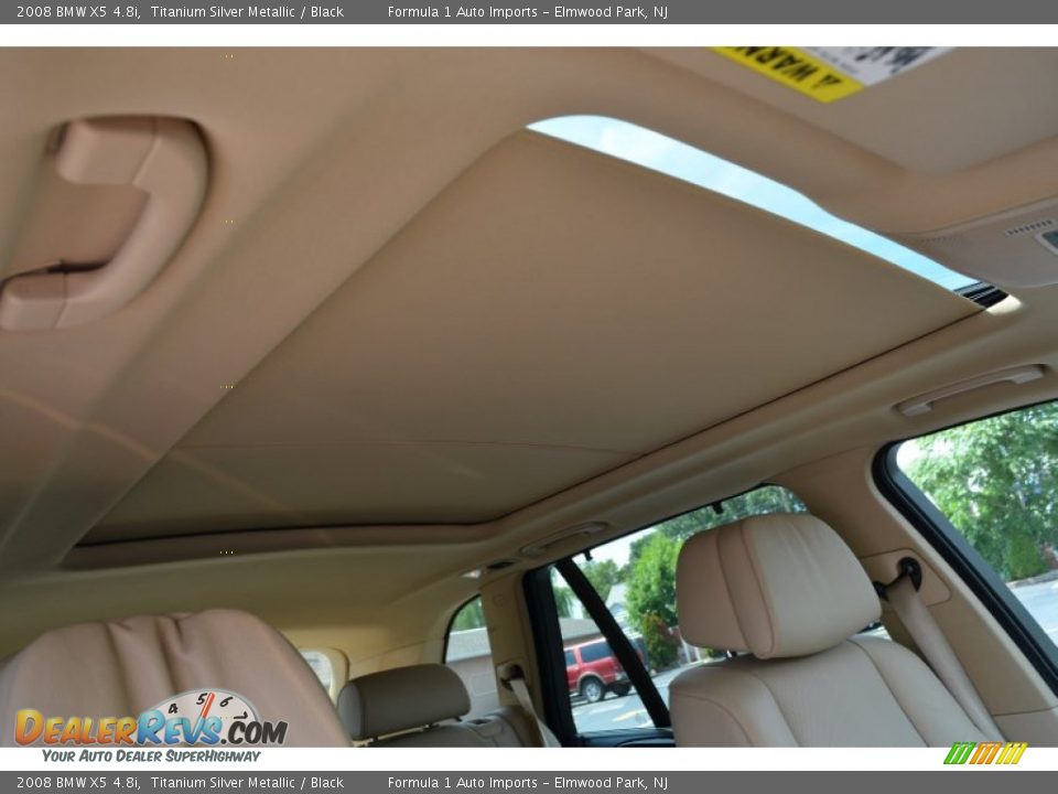 2008 BMW X5 4.8i Titanium Silver Metallic / Black Photo #22