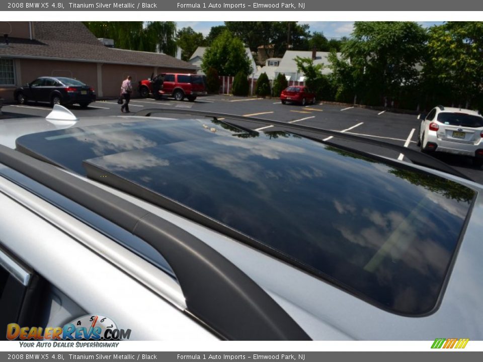2008 BMW X5 4.8i Titanium Silver Metallic / Black Photo #23