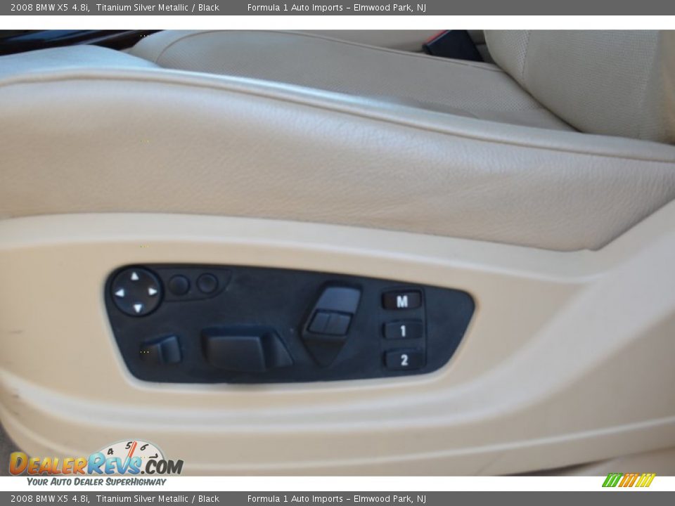 2008 BMW X5 4.8i Titanium Silver Metallic / Black Photo #25