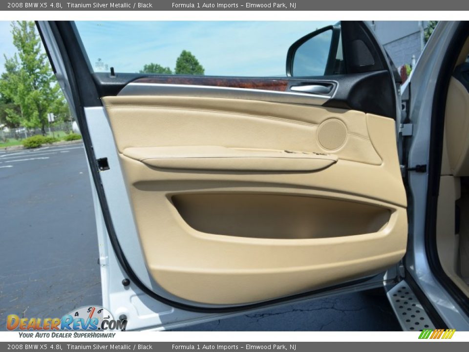 2008 BMW X5 4.8i Titanium Silver Metallic / Black Photo #26