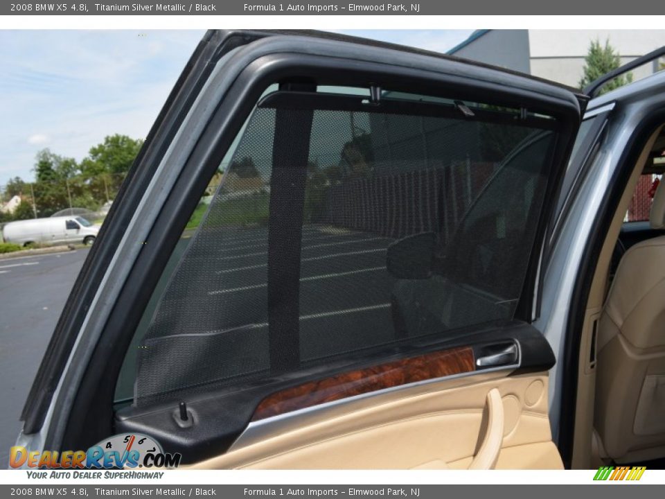 2008 BMW X5 4.8i Titanium Silver Metallic / Black Photo #28