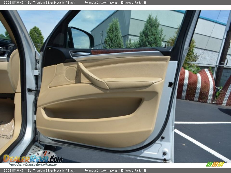 2008 BMW X5 4.8i Titanium Silver Metallic / Black Photo #30
