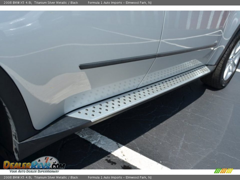 2008 BMW X5 4.8i Titanium Silver Metallic / Black Photo #32