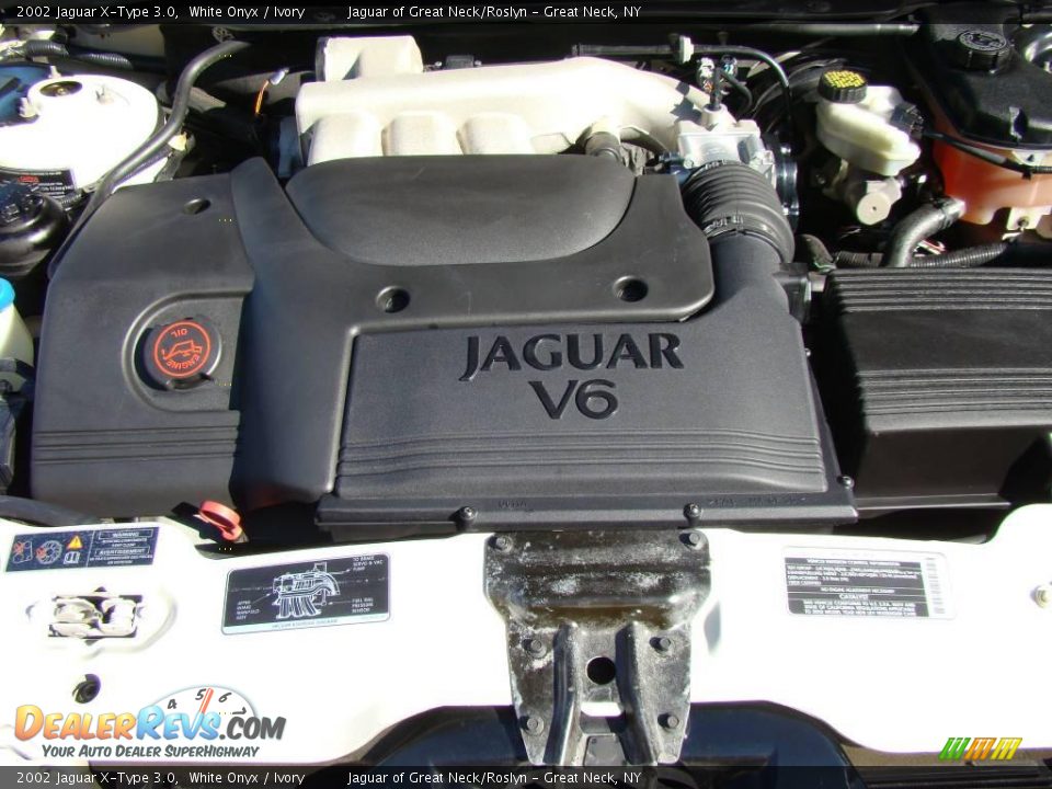 2002 Jaguar X-Type 3.0 White Onyx / Ivory Photo #26