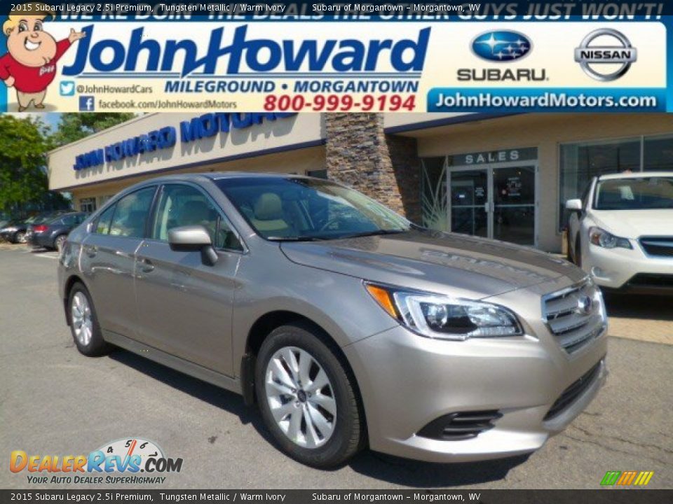2015 Subaru Legacy 2.5i Premium Tungsten Metallic / Warm Ivory Photo #1