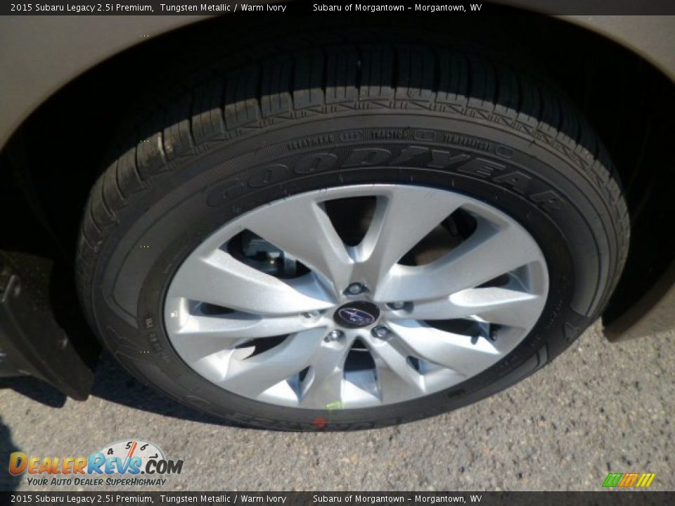 2015 Subaru Legacy 2.5i Premium Tungsten Metallic / Warm Ivory Photo #9