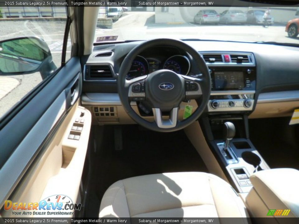 2015 Subaru Legacy 2.5i Premium Tungsten Metallic / Warm Ivory Photo #14