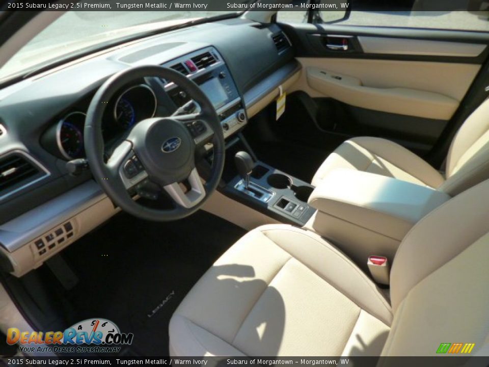 2015 Subaru Legacy 2.5i Premium Tungsten Metallic / Warm Ivory Photo #16