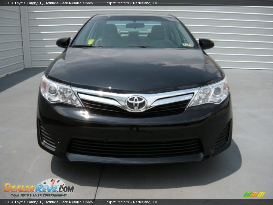 2014 Toyota Camry LE Attitude Black Metallic / Ivory Photo #8