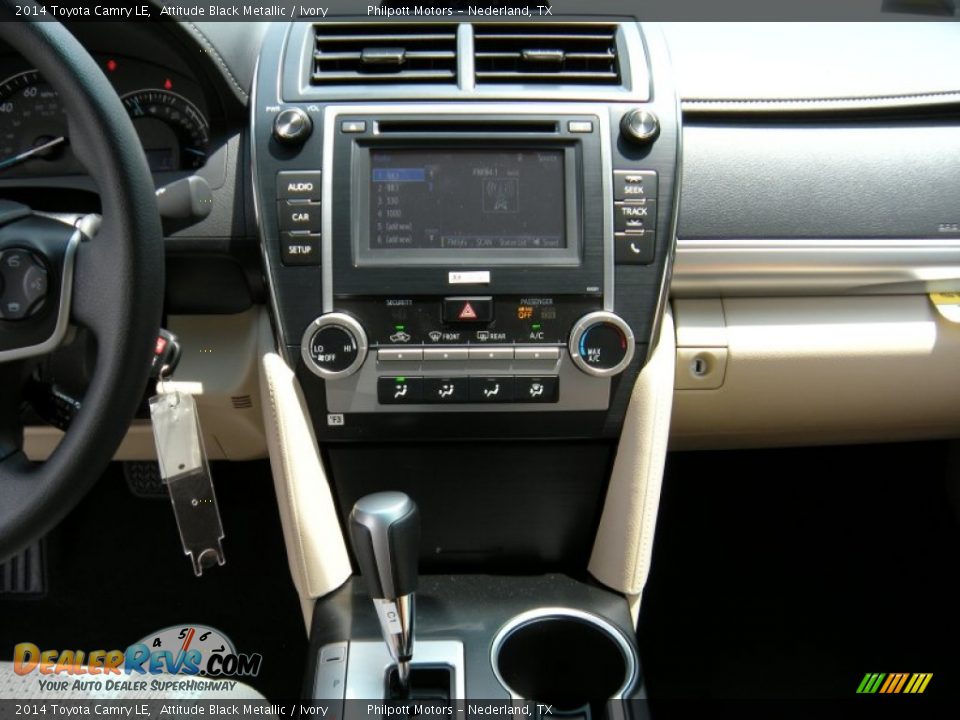 2014 Toyota Camry LE Attitude Black Metallic / Ivory Photo #23