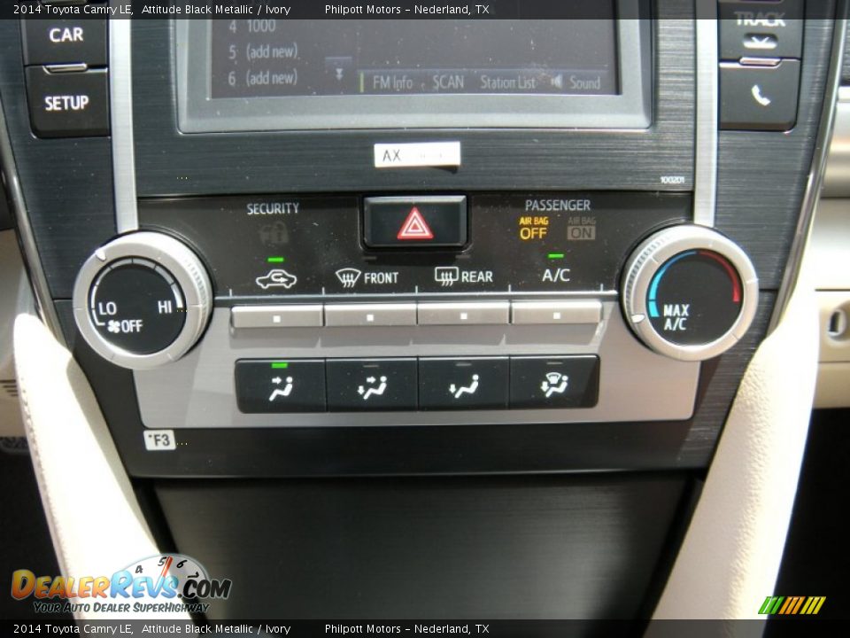 2014 Toyota Camry LE Attitude Black Metallic / Ivory Photo #25