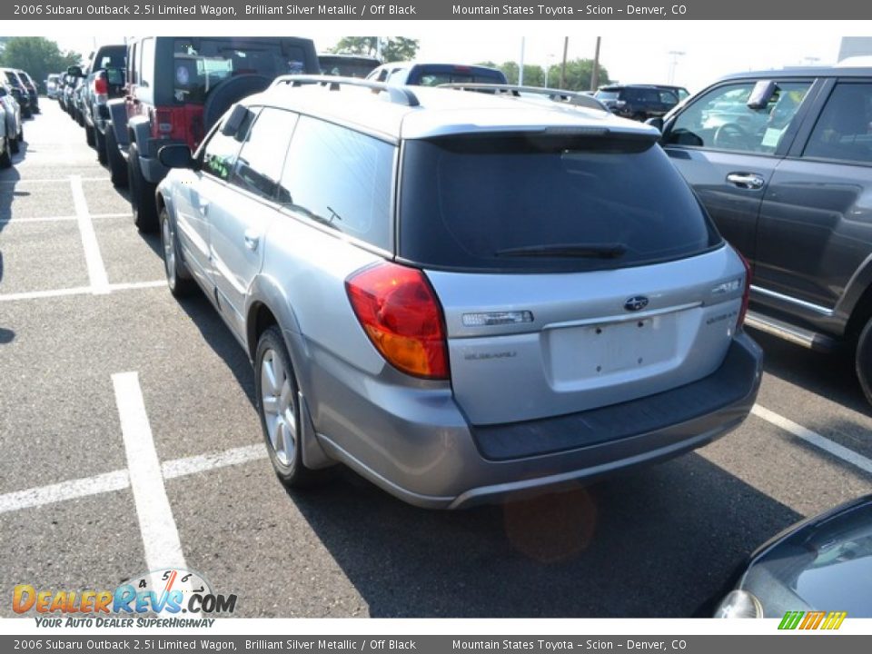 2006 Subaru Outback 2.5i Limited Wagon Brilliant Silver Metallic / Off Black Photo #3