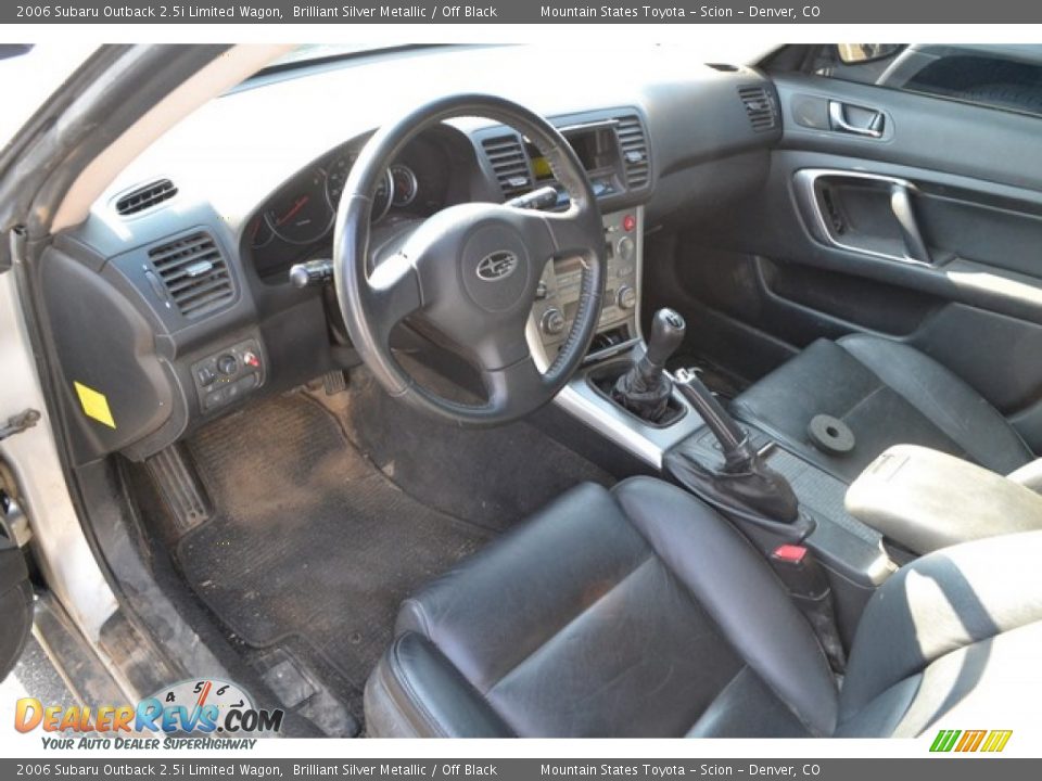 Off Black Interior - 2006 Subaru Outback 2.5i Limited Wagon Photo #5