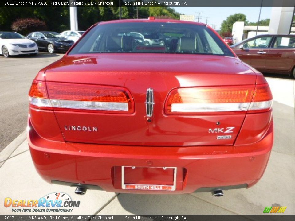 2012 Lincoln MKZ AWD Red Candy Metallic / Dark Charcoal Photo #4
