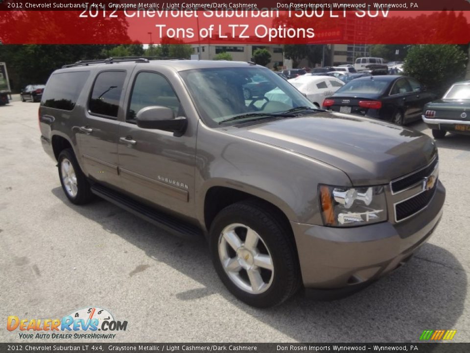 2012 Chevrolet Suburban LT 4x4 Graystone Metallic / Light Cashmere/Dark Cashmere Photo #1