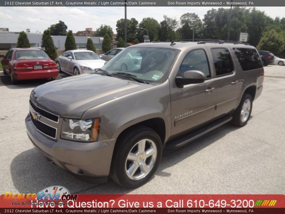 2012 Chevrolet Suburban LT 4x4 Graystone Metallic / Light Cashmere/Dark Cashmere Photo #7