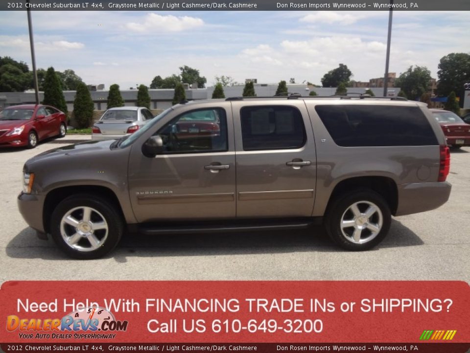 2012 Chevrolet Suburban LT 4x4 Graystone Metallic / Light Cashmere/Dark Cashmere Photo #8