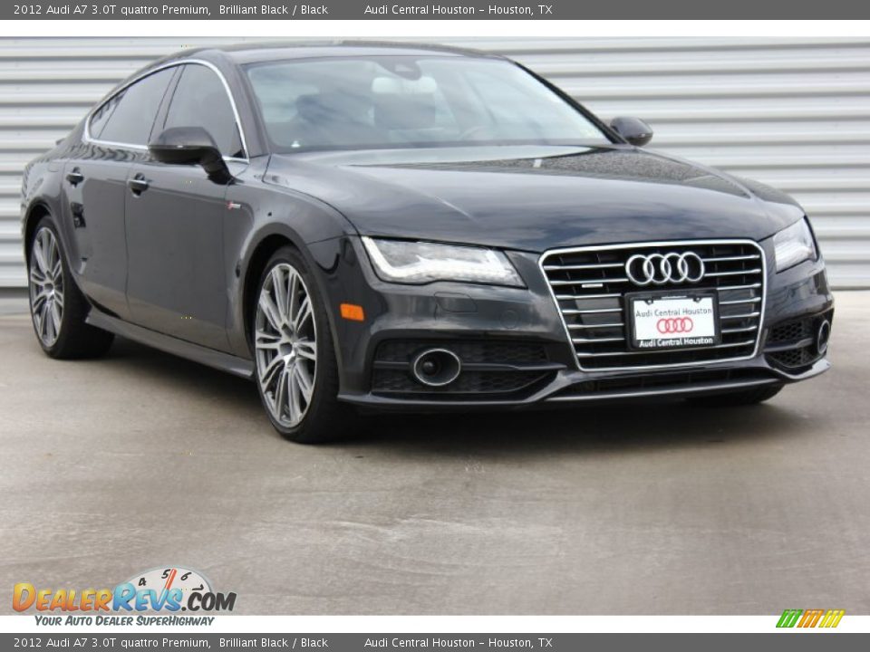 2012 Audi A7 3.0T quattro Premium Brilliant Black / Black Photo #1