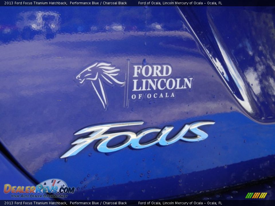 2013 Ford Focus Titanium Hatchback Performance Blue / Charcoal Black Photo #9