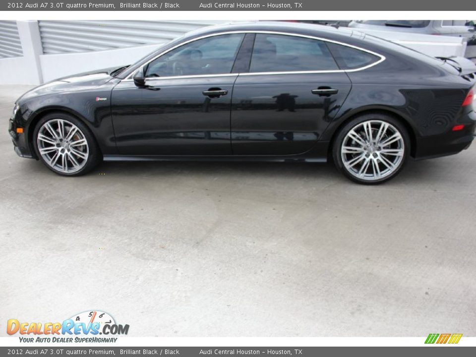 2012 Audi A7 3.0T quattro Premium Brilliant Black / Black Photo #5