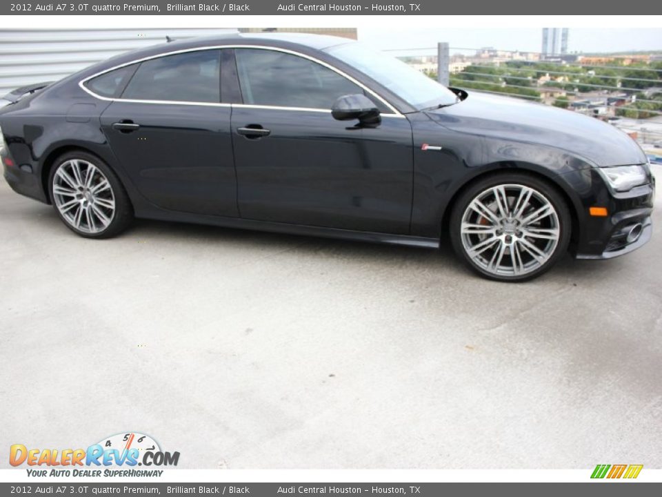 2012 Audi A7 3.0T quattro Premium Brilliant Black / Black Photo #10