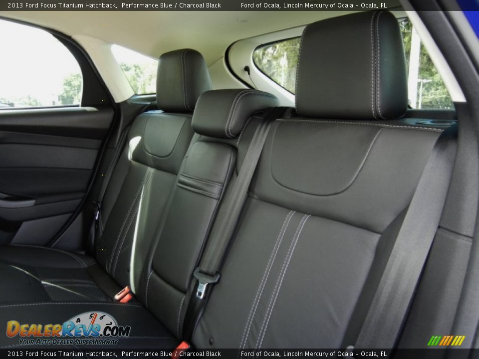 2013 Ford Focus Titanium Hatchback Performance Blue / Charcoal Black Photo #17