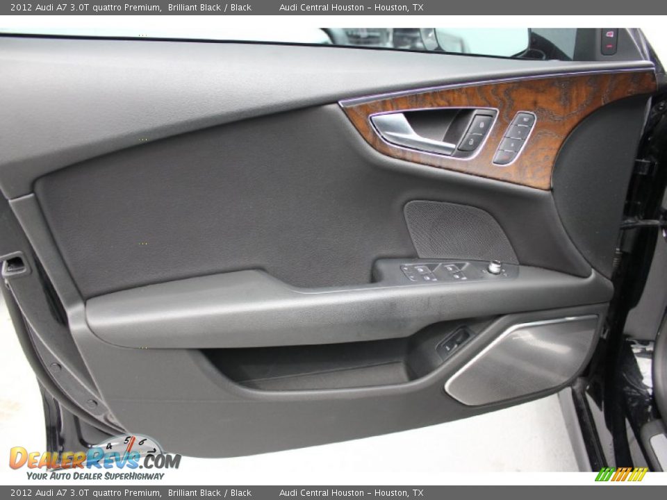 2012 Audi A7 3.0T quattro Premium Brilliant Black / Black Photo #12