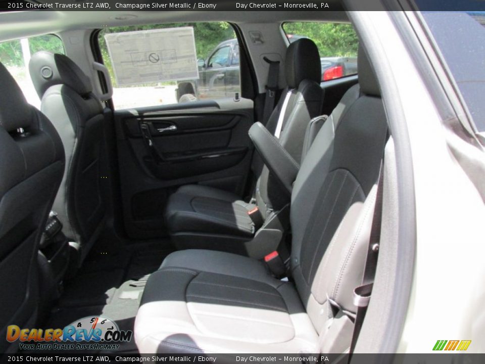 Rear Seat of 2015 Chevrolet Traverse LTZ AWD Photo #14