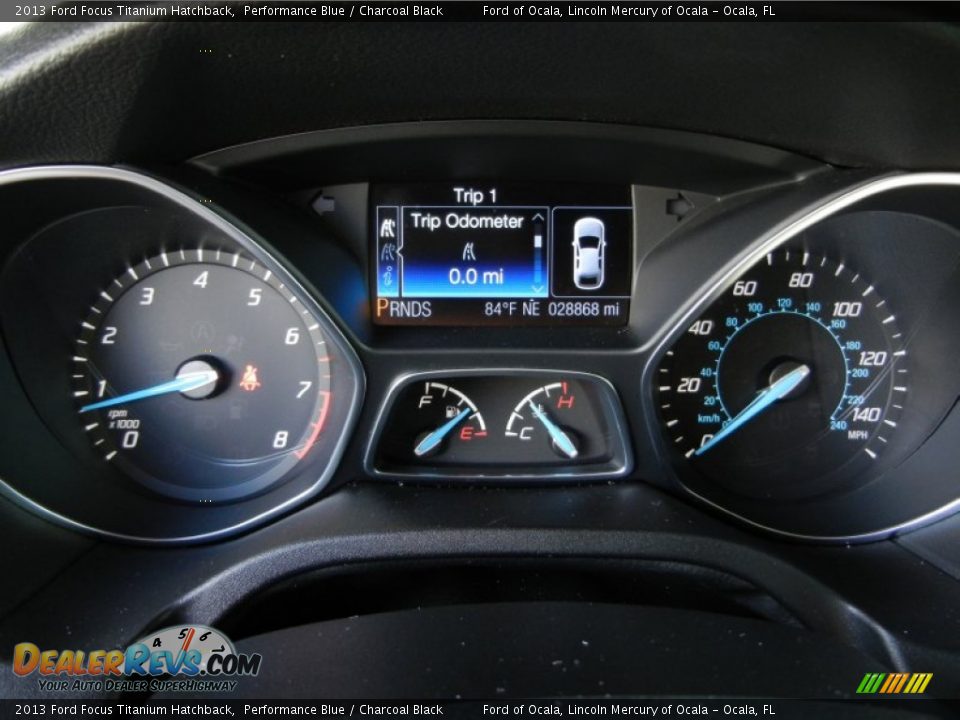 2013 Ford Focus Titanium Hatchback Performance Blue / Charcoal Black Photo #23