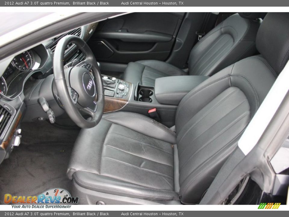 2012 Audi A7 3.0T quattro Premium Brilliant Black / Black Photo #18