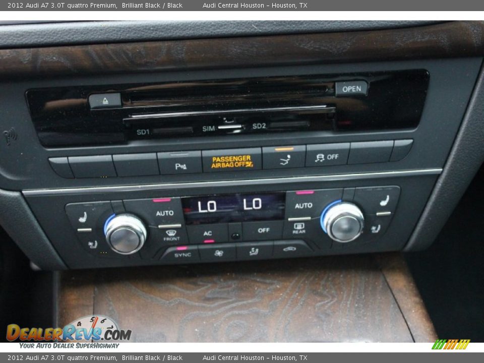 2012 Audi A7 3.0T quattro Premium Brilliant Black / Black Photo #22