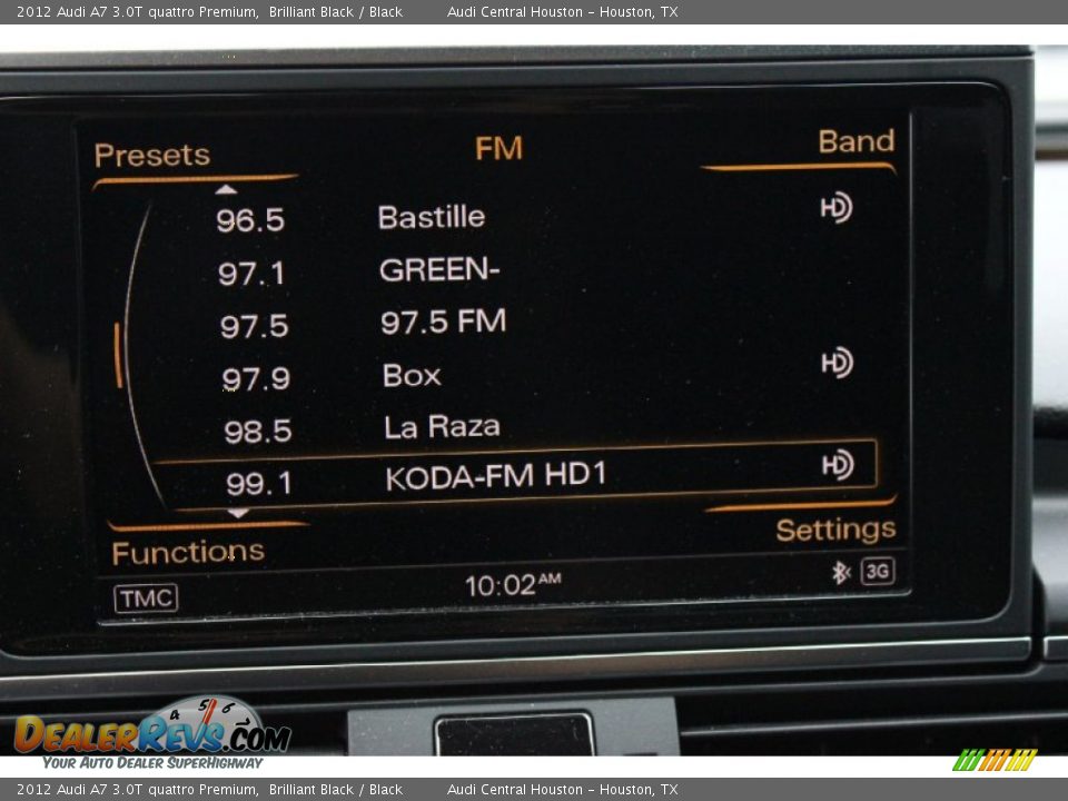 2012 Audi A7 3.0T quattro Premium Brilliant Black / Black Photo #28