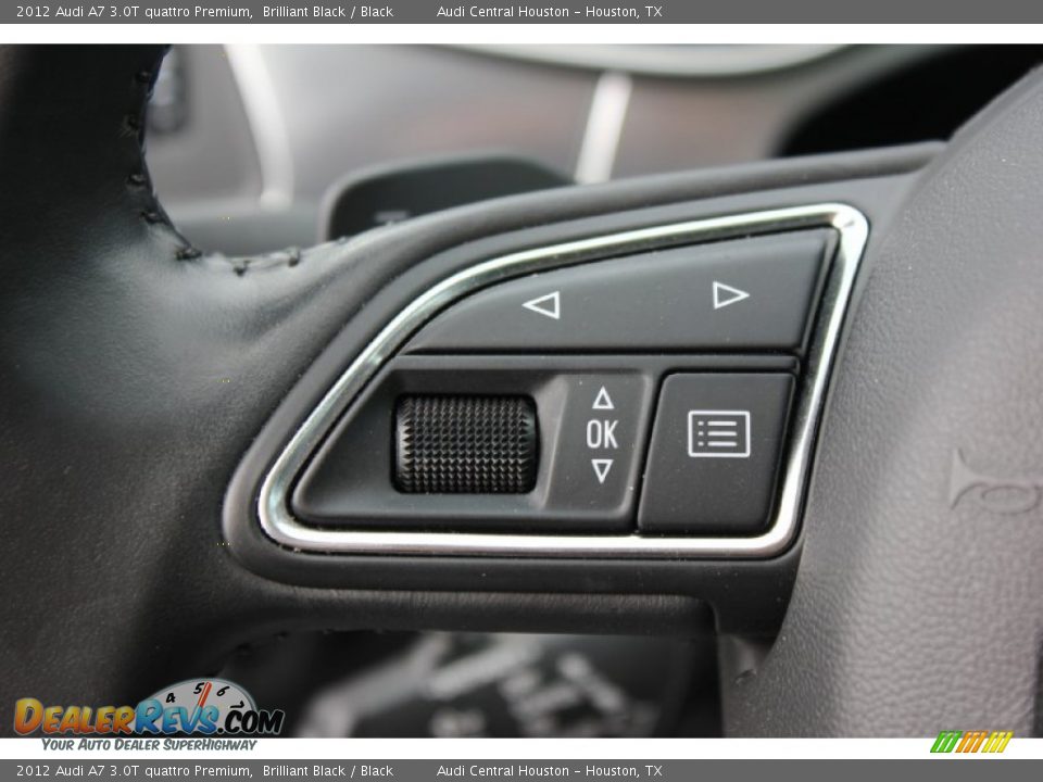 2012 Audi A7 3.0T quattro Premium Brilliant Black / Black Photo #35