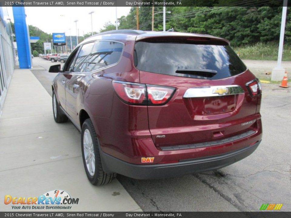 2015 Chevrolet Traverse LT AWD Siren Red Tintcoat / Ebony Photo #6