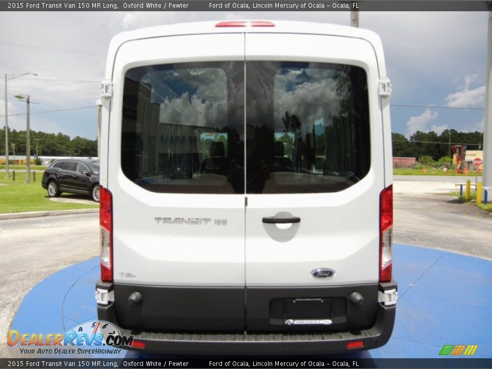 2015 Ford Transit Van 150 MR Long Oxford White / Pewter Photo #3