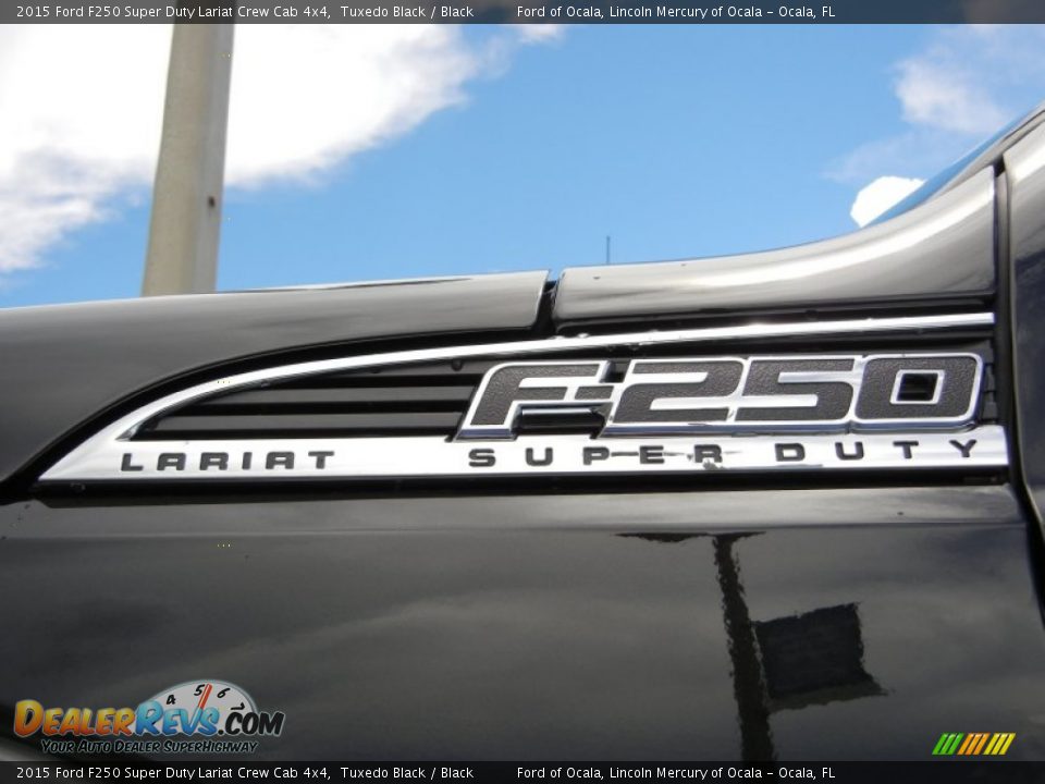 2015 Ford F250 Super Duty Lariat Crew Cab 4x4 Tuxedo Black / Black Photo #5