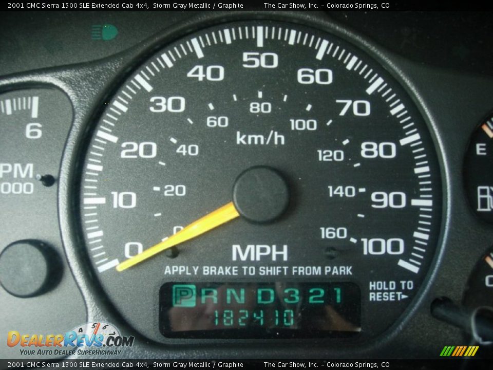 2001 GMC Sierra 1500 SLE Extended Cab 4x4 Storm Gray Metallic / Graphite Photo #3