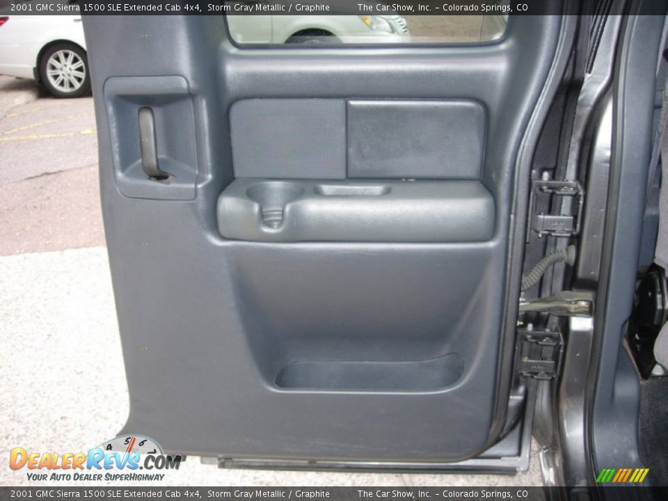 2001 GMC Sierra 1500 SLE Extended Cab 4x4 Storm Gray Metallic / Graphite Photo #20