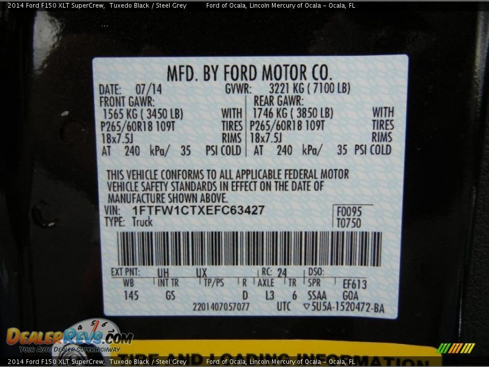 2014 Ford F150 XLT SuperCrew Tuxedo Black / Steel Grey Photo #12