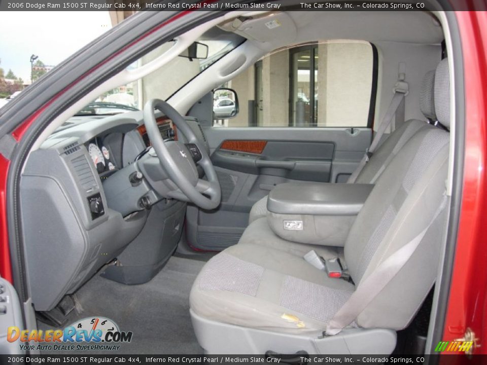 2006 Dodge Ram 1500 ST Regular Cab 4x4 Inferno Red Crystal Pearl / Medium Slate Gray Photo #5
