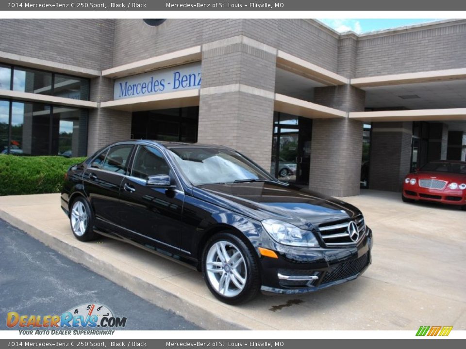 2014 Mercedes-Benz C 250 Sport Black / Black Photo #1