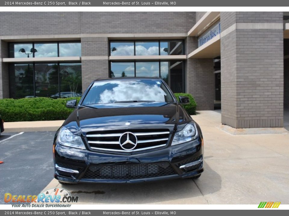 2014 Mercedes-Benz C 250 Sport Black / Black Photo #6