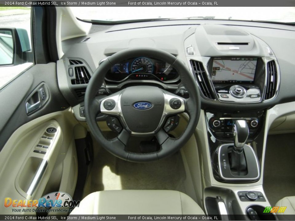 Dashboard of 2014 Ford C-Max Hybrid SEL Photo #10
