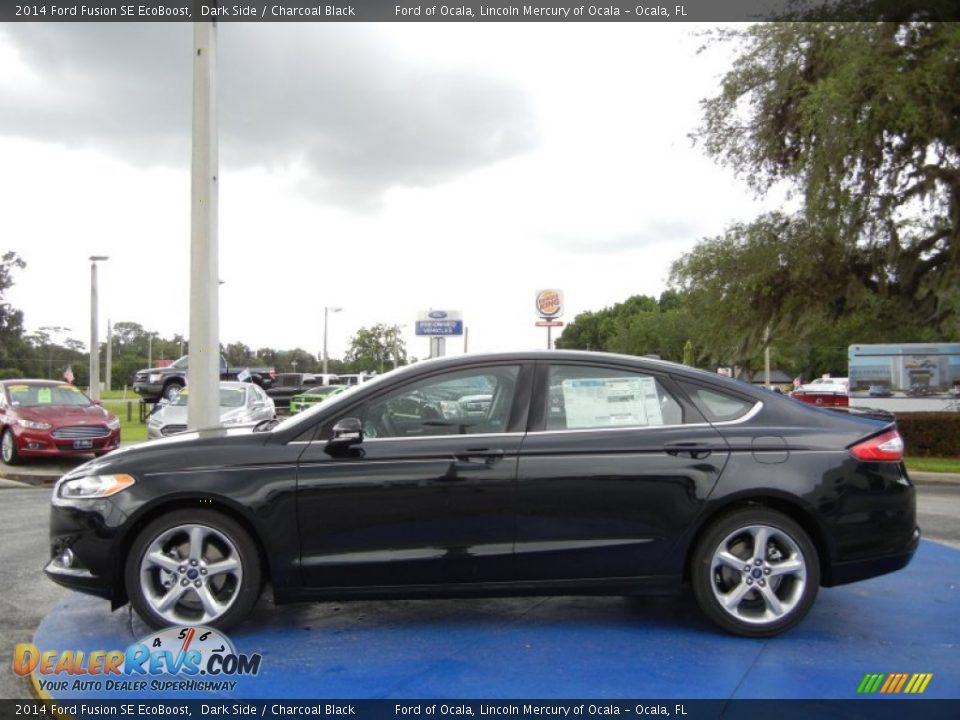 2014 Ford Fusion SE EcoBoost Dark Side / Charcoal Black Photo #2