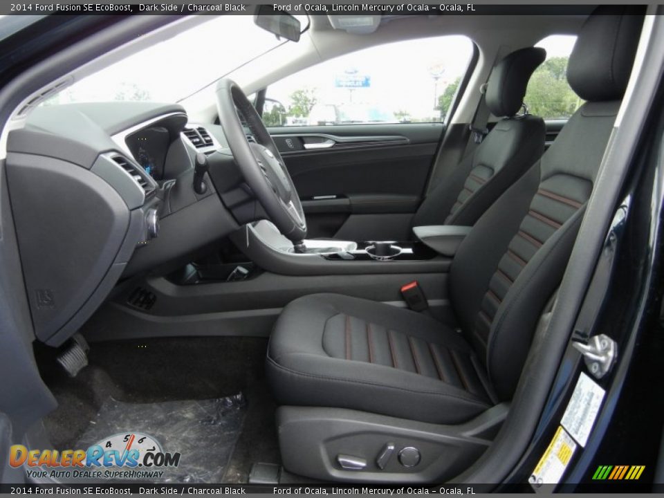 2014 Ford Fusion SE EcoBoost Dark Side / Charcoal Black Photo #6